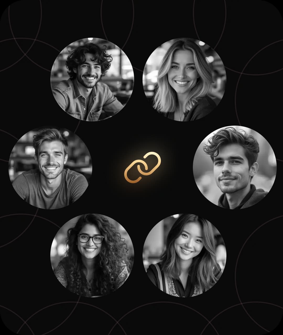 Loop in your friends quickly with an invite link.